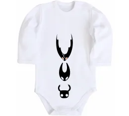 Дитячий бодік Hollow knight characters Білий фото