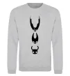 Свитшот Hollow knight characters Серый меланж фото