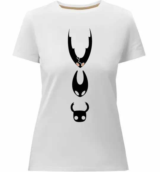 Женская премиум футболка Hollow knight characters Белый фото
