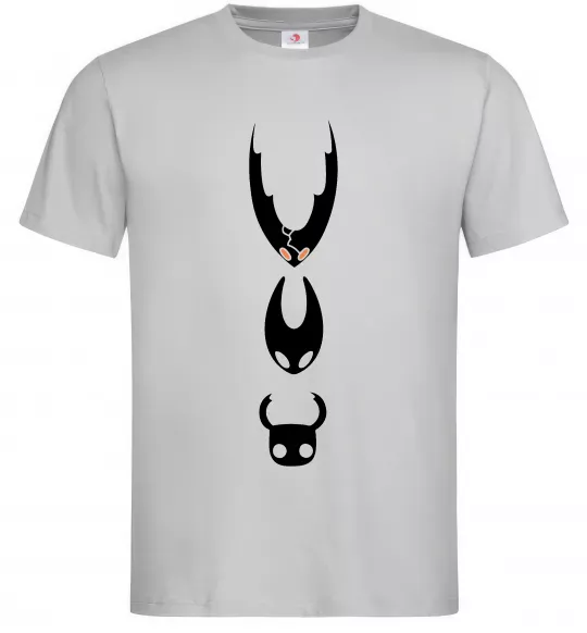 Мужская футболка Hollow knight characters Серый фото