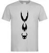 Мужская футболка Hollow knight characters Серый фото