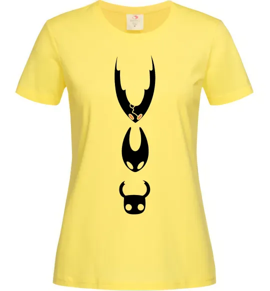 Женская футболка Hollow knight characters Лимонный фото