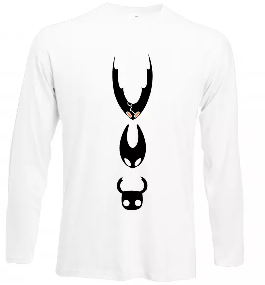 Лонгслив Hollow knight characters Белый фото