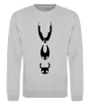 Свитшот Hollow knight characters Серый меланж фото