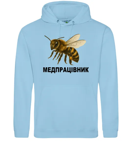 Женская толстовка (худи) Медпрацівник Голубой фото