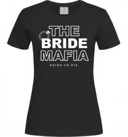 Жіноча футболка The bride mafia Чорний фото