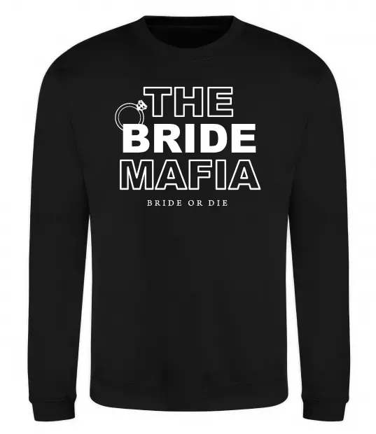 Світшот The bride mafia Чорний фото