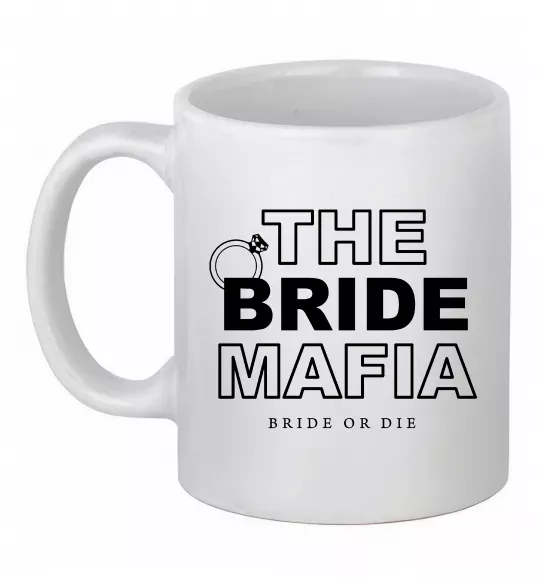 Чашка керамічна The bride mafia Білий фото