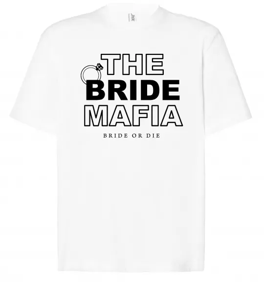 Футболка Оверсайз The bride mafia Белый фото