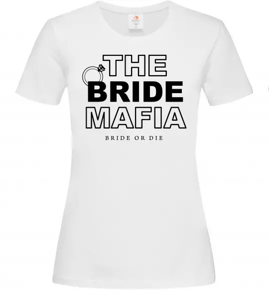 Женская футболка The bride mafia Белый фото