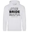 Женская толстовка (худи) The bride mafia Серый меланж фото