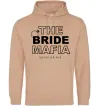 Женская толстовка (худи) The bride mafia Песочный фото