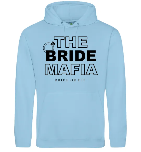 Жіноча толстовка (худі) The bride mafia Блакитний фото