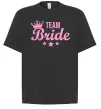 Футболка Оверсайз Team bride crown Черный фото