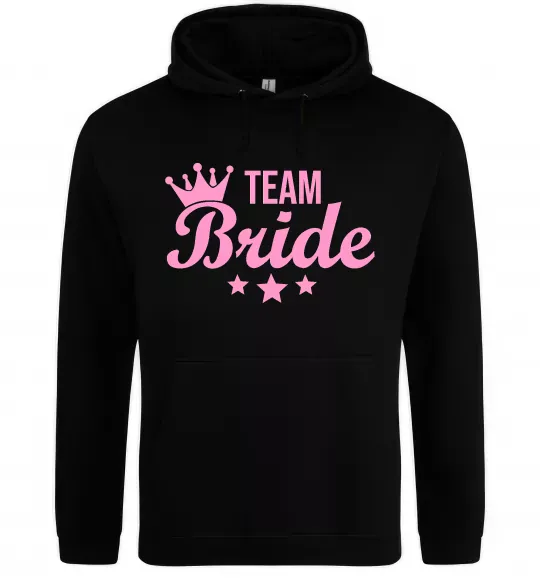 Женская толстовка (худи) Team bride crown Черный фото