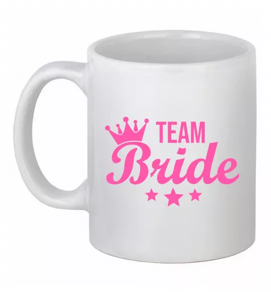 Чашка керамическая Team bride crown Белый фото