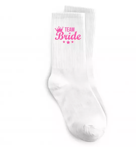 Шкарпетки Team bride crown Білий фото