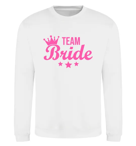 Світшот Team bride crown Білий фото