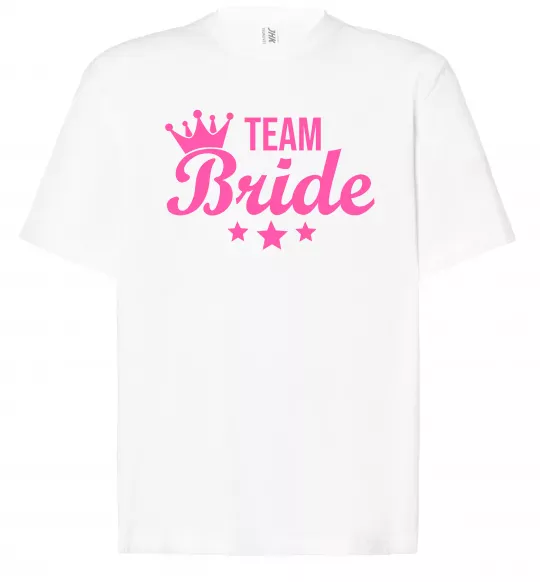 Футболка Оверсайз Team bride crown Белый фото