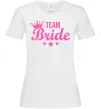 Жіноча футболка Team bride crown Білий фото