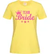 Жіноча футболка Team bride crown Лимонний фото
