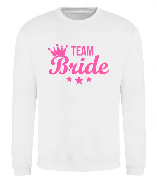 Свитшот Team bride crown Белый фото