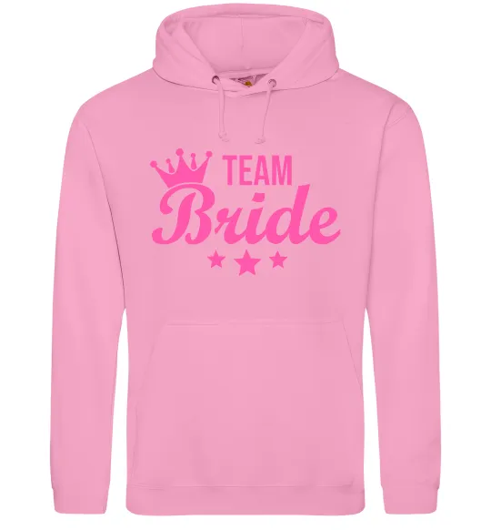 Жіноча толстовка (худі) Team bride crown Рожевий фото
