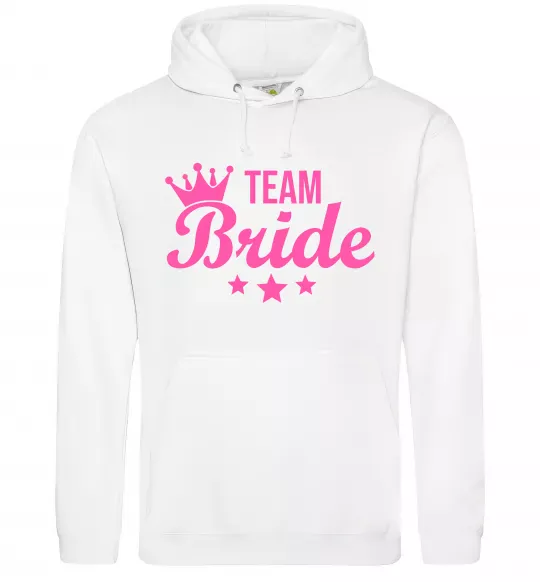 Женская толстовка (худи) Team bride crown Белый фото