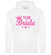 Женская толстовка (худи) Team bride crown Белый фото
