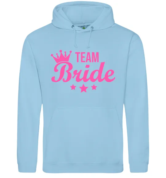Жіноча толстовка (худі) Team bride crown Блакитний фото
