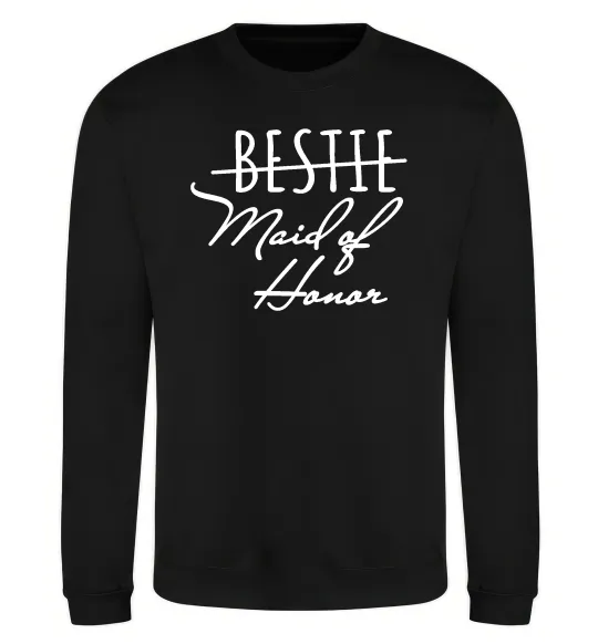 Свитшот Maid of honor Черный фото