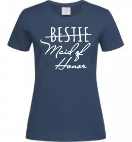 Женская футболка Maid of honor Темно-синий фото