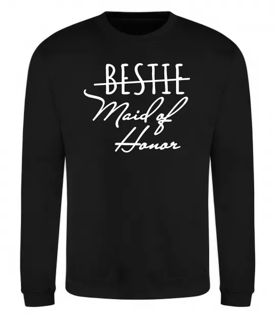 Світшот Maid of honor Чорний фото