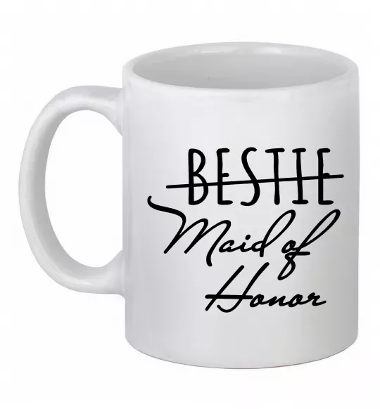 Чашка керамическая Maid of honor Белый фото