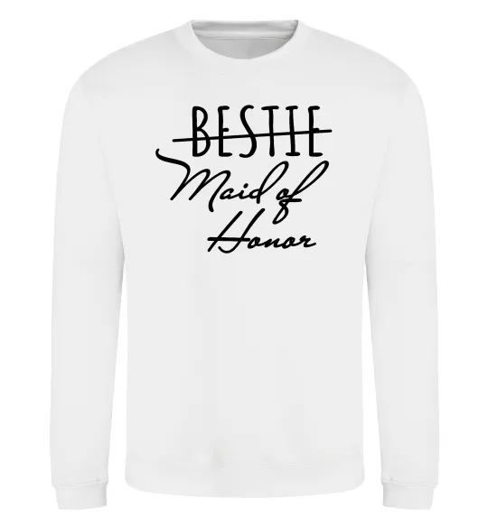 Свитшот Maid of honor Белый фото
