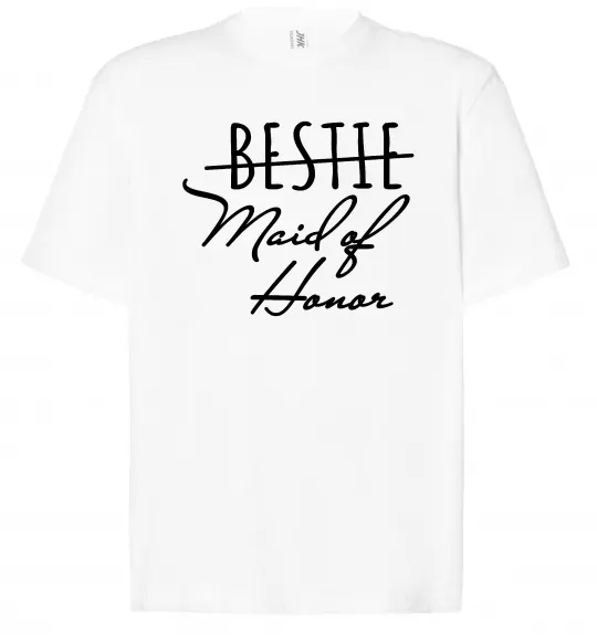 Футболка Оверсайз Maid of honor Білий фото