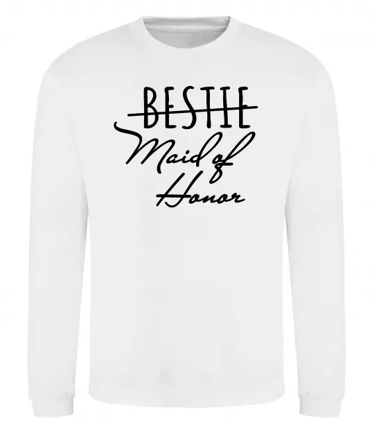 Світшот Maid of honor Білий фото