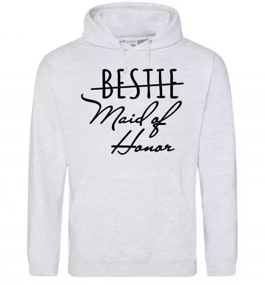 Жіноча толстовка (худі) Maid of honor Сірий меланж фото