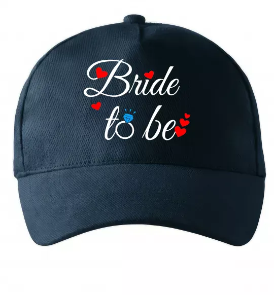 Кепка Bride to be hearts Темно-синій фото