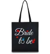 Эко-сумка Bride to be hearts Черный фото