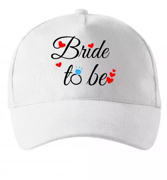 Кепка Bride to be hearts Білий фото