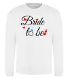 Світшот Bride to be hearts Білий фото