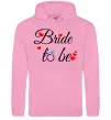Женская толстовка (худи) Bride to be hearts Розовый фото