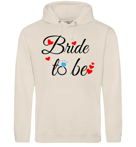 Женская толстовка (худи) Bride to be hearts Таш фото