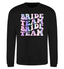 Свитшот Bride team holographic Черный фото