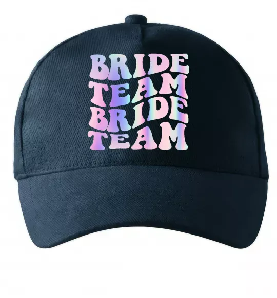 Кепка Bride team holographic Темно-синій фото