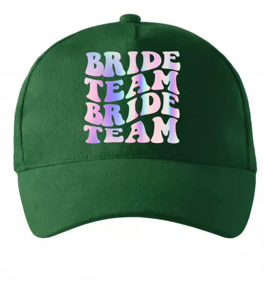 Кепка Bride team holographic Темно-зелений фото