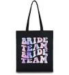Эко-сумка Bride team holographic Черный фото