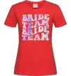 Жіноча футболка Bride team holographic Червоний фото