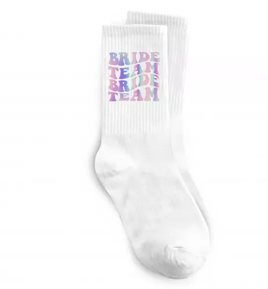 Шкарпетки Bride team holographic Білий фото